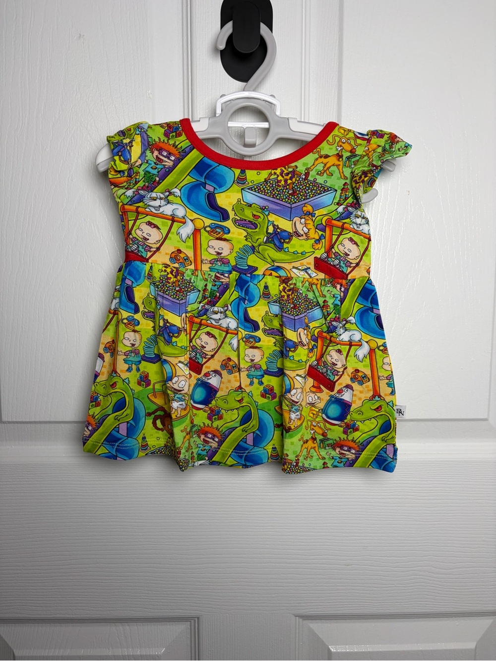 Bamboo Necessities Rugrats Reptar Bow Back Peplum Set 12-18M NWT